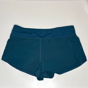 Title Nine Women's Wahine Swim Shorts, Teal color, Size Medium